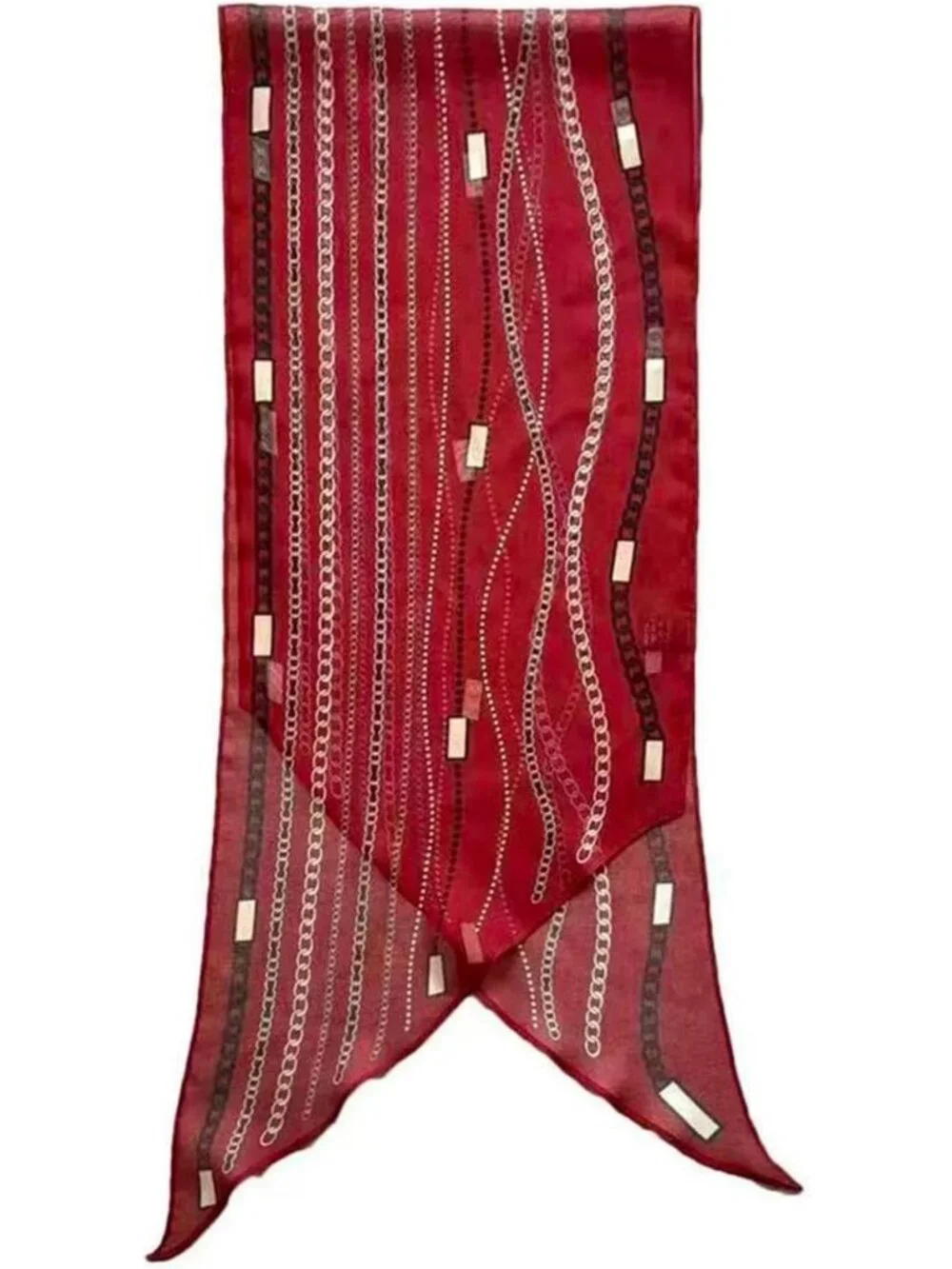 Luxurious 100% Mulberry Silk Georgette Scarf - Lightweight, Sheer & Flowy